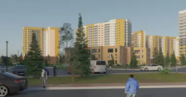 жк нанжуль солнечный вид со стороны дороги