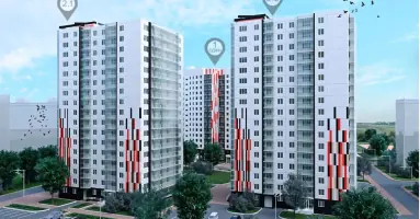 ЖК Мичурино макет с номерами домов 