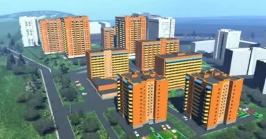 жк снегири макет комплекса