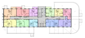 ЖК Аринский, дом 1.3, подъезд 1, этаж 2