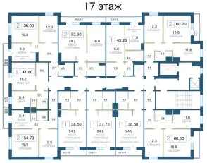 ЖК Дубенский, дом 6, этаж 17