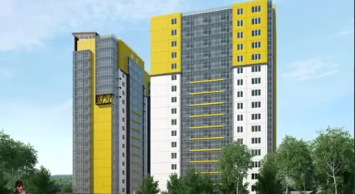 ЖК На Курчатова Фасад дома