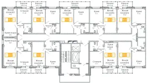 ЖК Мичуринские аллеи, дом 1, секция 1