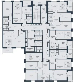 ЖК Небо над Енисеем, корпус 2-2, типовой этаж