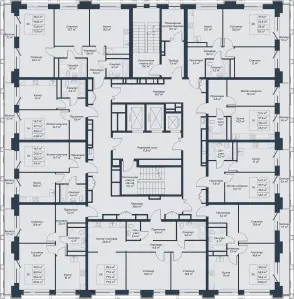 ЖК Небо над Енисеем, корпус 3, типовой этаж