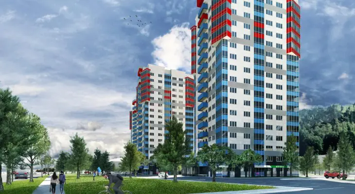 ЖК Олимп аллея перед домом