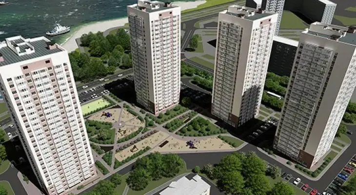 ЖК Панорама изображение двора сверху