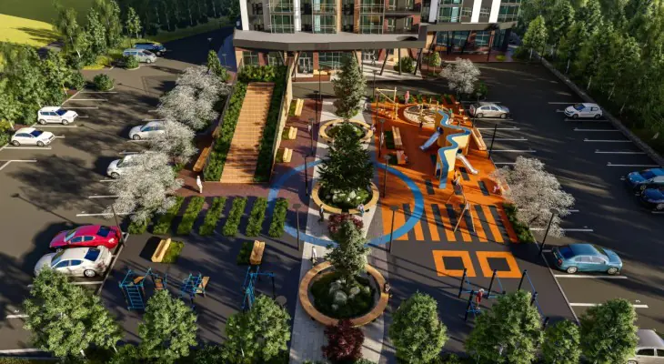 ЖК Подзолкова Макет двора