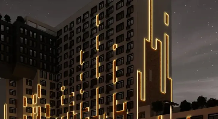 ЖК Премьер парк в вечернее время