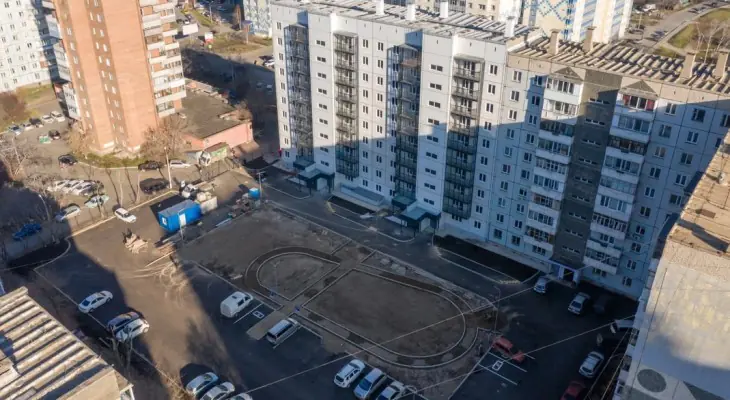 ЖК Судостроительная 99 вид сверху с другого ракурса