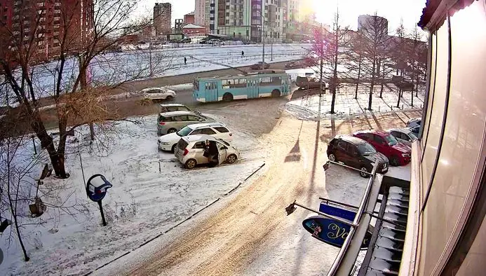 Картинка с камеры видеонаблюдения в Красноярске